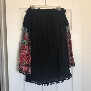 Off The Shoulder Embroidered Dress